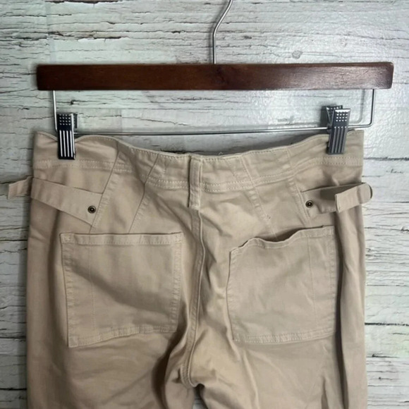 Anthropologie khaki tan pants cropped size  26 - Picture 5 of 7